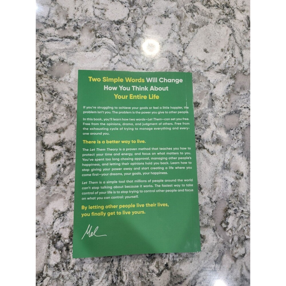 The Let Them Theory: A - Hardcover, by Robbins Mel; Robbins - Very Good - Picture 2 of 4